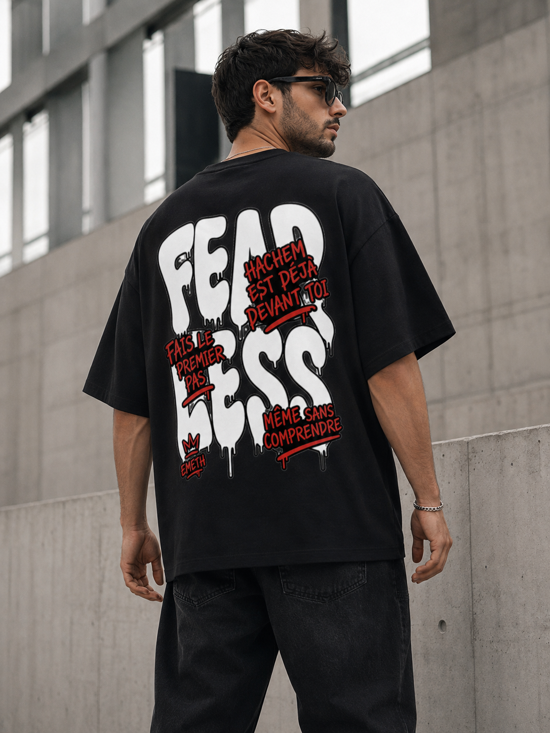 EMETH BITAHON – Fear Less | T-shirt Premium Oversized 300 g/m²