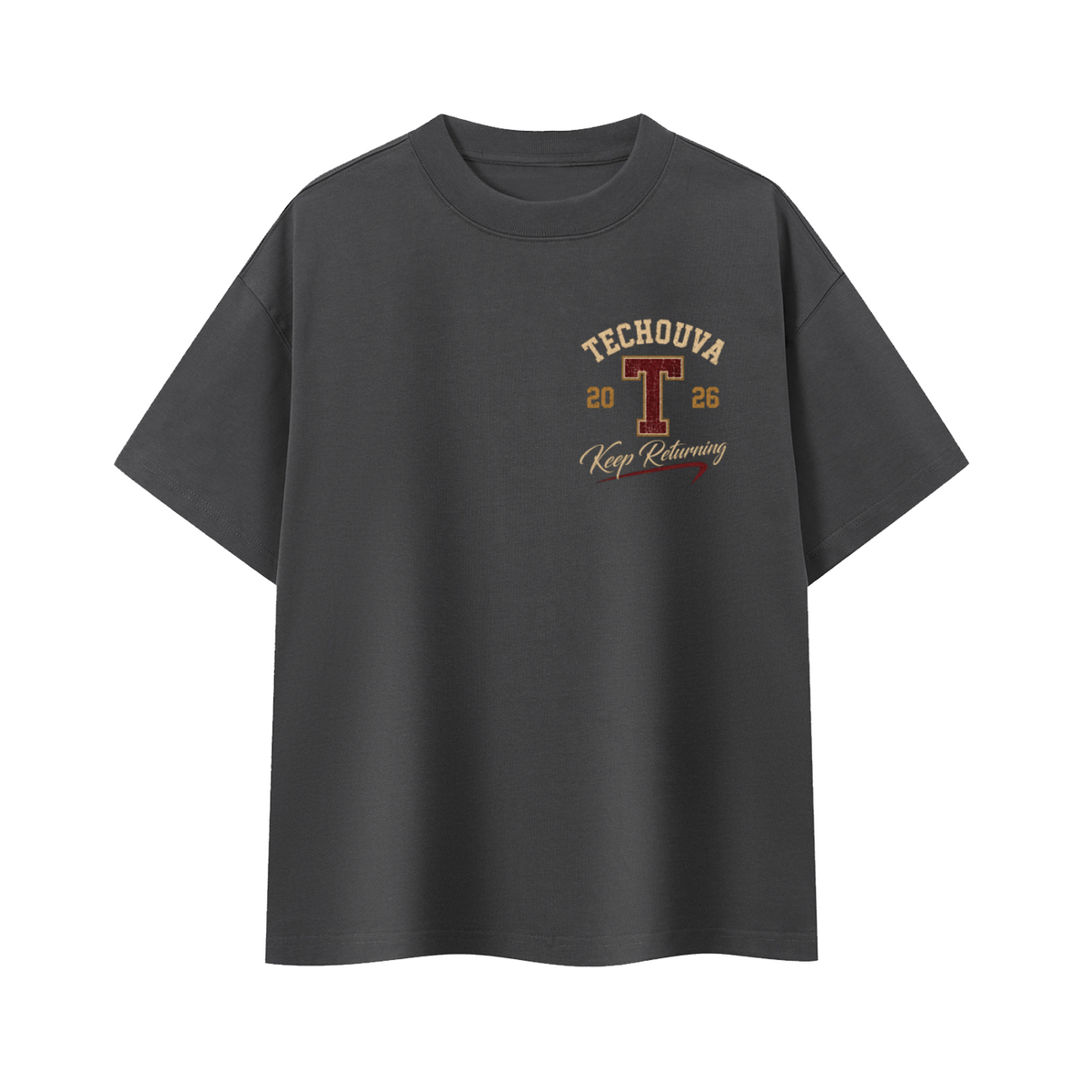 T-shirt Oversize Heavyweight TECHOUVA 2026 – 400 GSM | EMETH