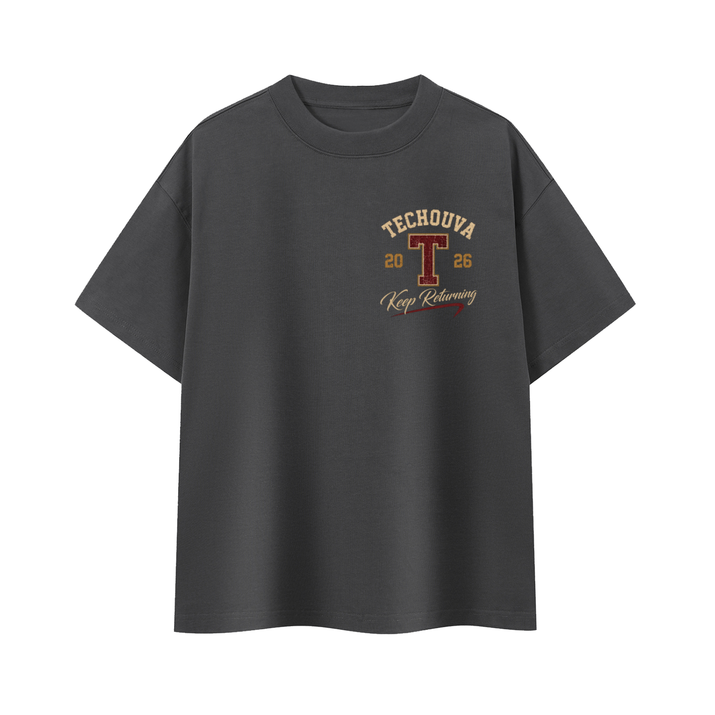 T-shirt Oversize Heavyweight TECHOUVA 2026 – 400 GSM | EMETH