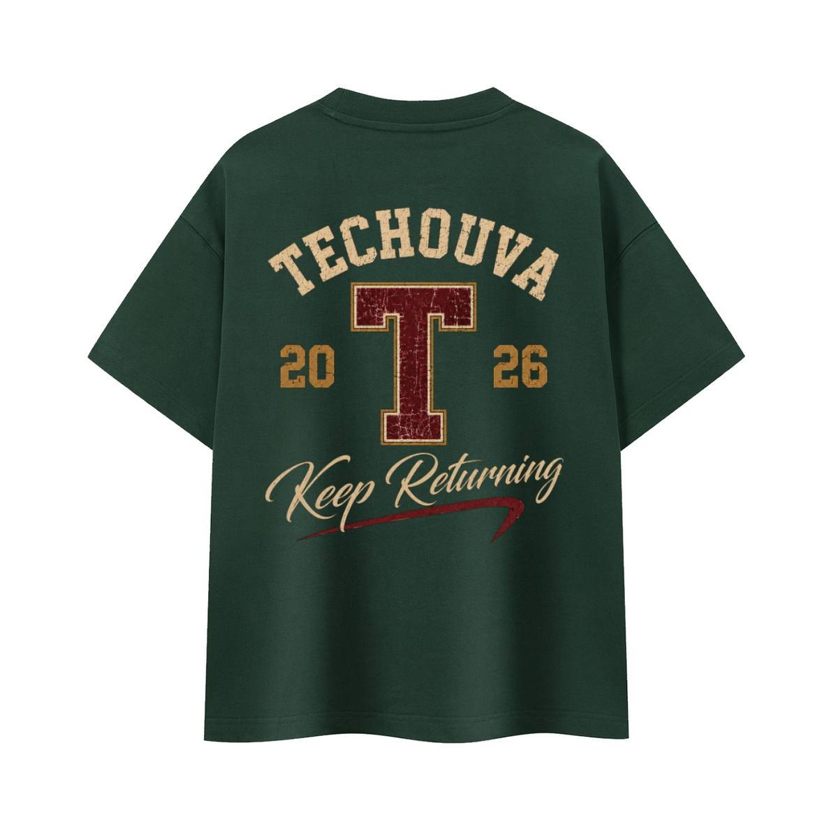 T-shirt Oversize Heavyweight TECHOUVA 2026 – 400 GSM | EMETH