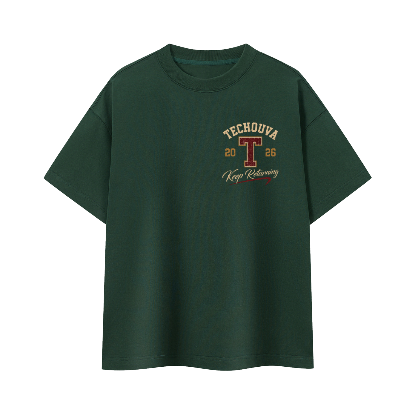 T-shirt Oversize Heavyweight TECHOUVA 2026 – 400 GSM | EMETH