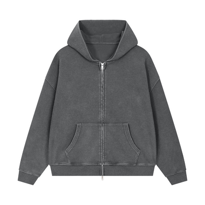 EMETH UNI | Sweat à Capuche Délavé Premium 380 g/m²