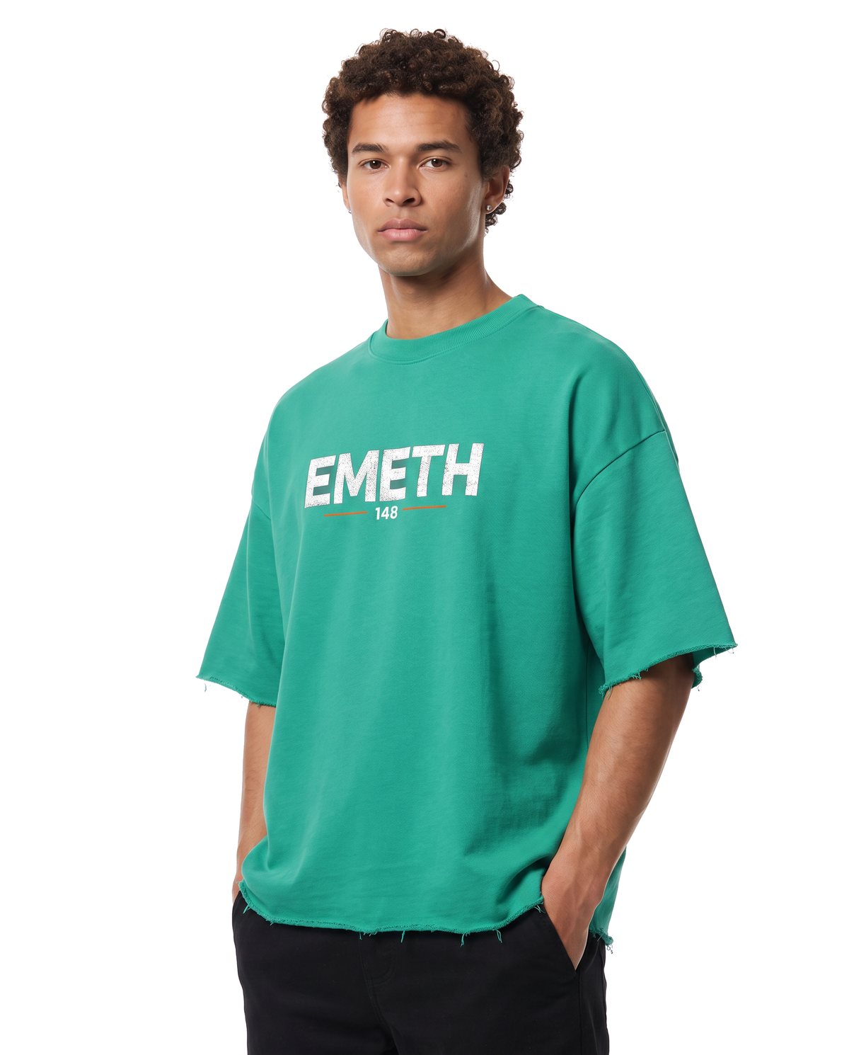 EMETH 148 Breslev Sun Fade | Raw Edge T-shirt