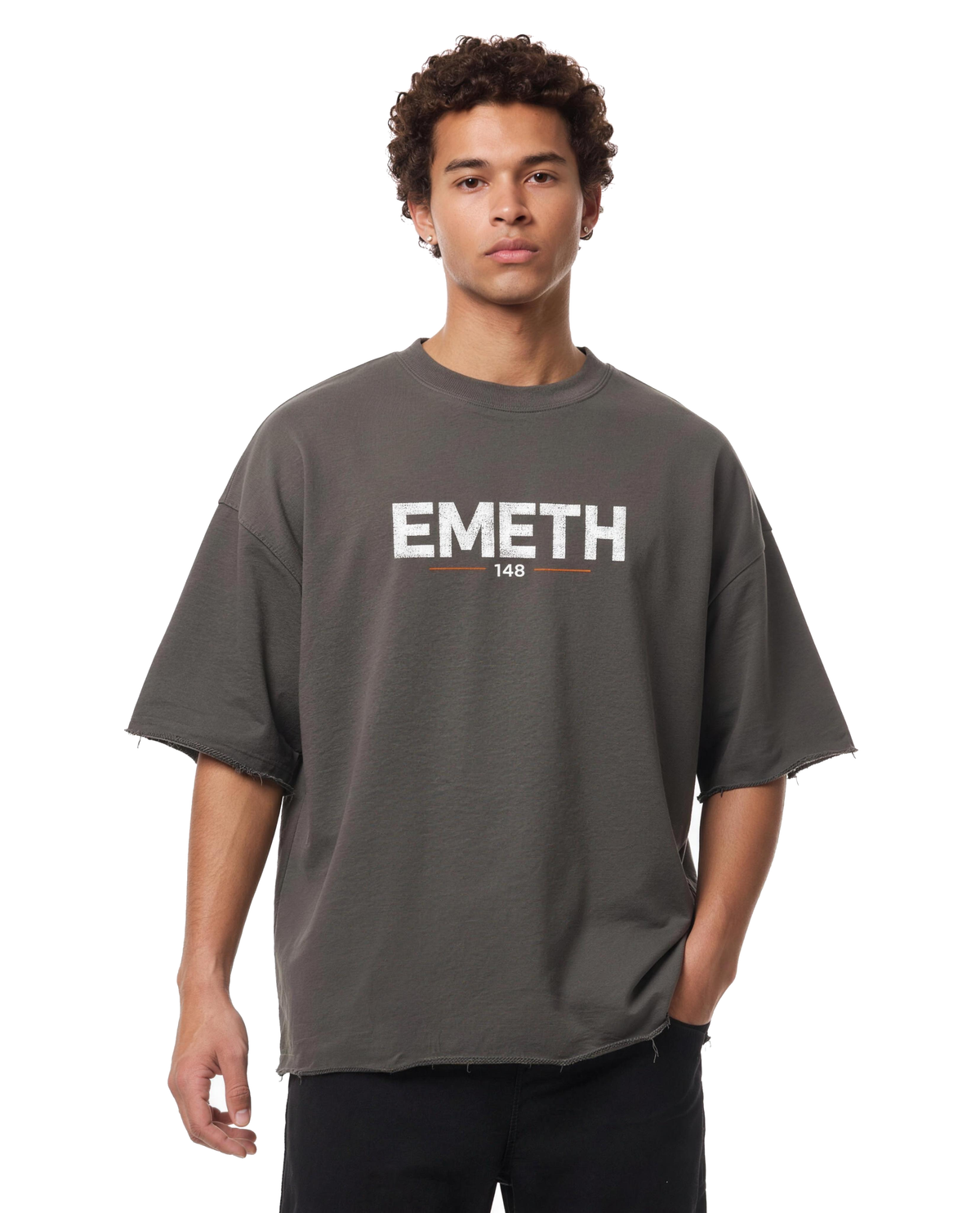 EMETH 148 Breslev Sun Fade | Raw Edge T-shirt