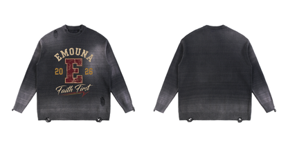 EMETH Emouna Faith First | Sweat Col Rond Vintage