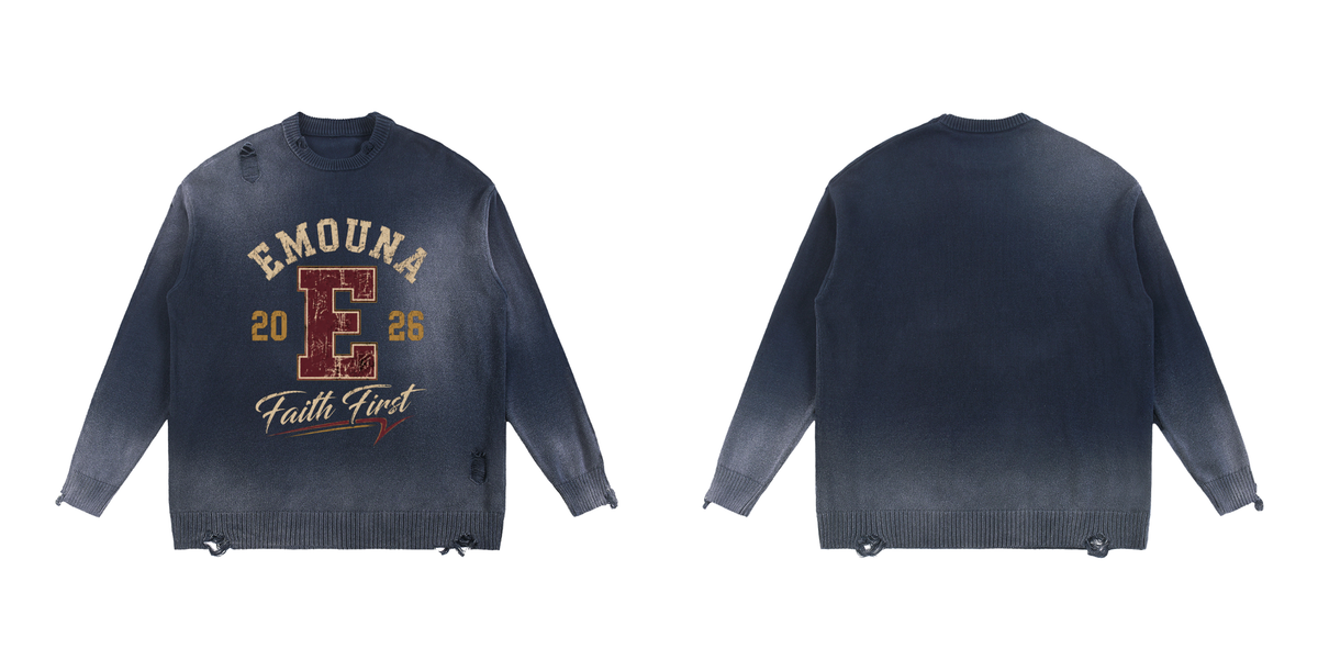EMETH Emouna Faith First | Sweat Col Rond Vintage