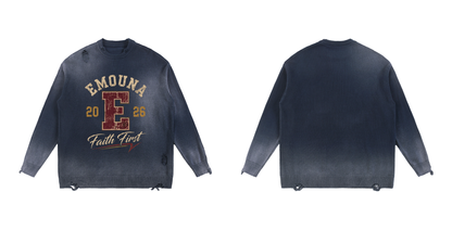 EMETH Emouna Faith First | Sweat Col Rond Vintage