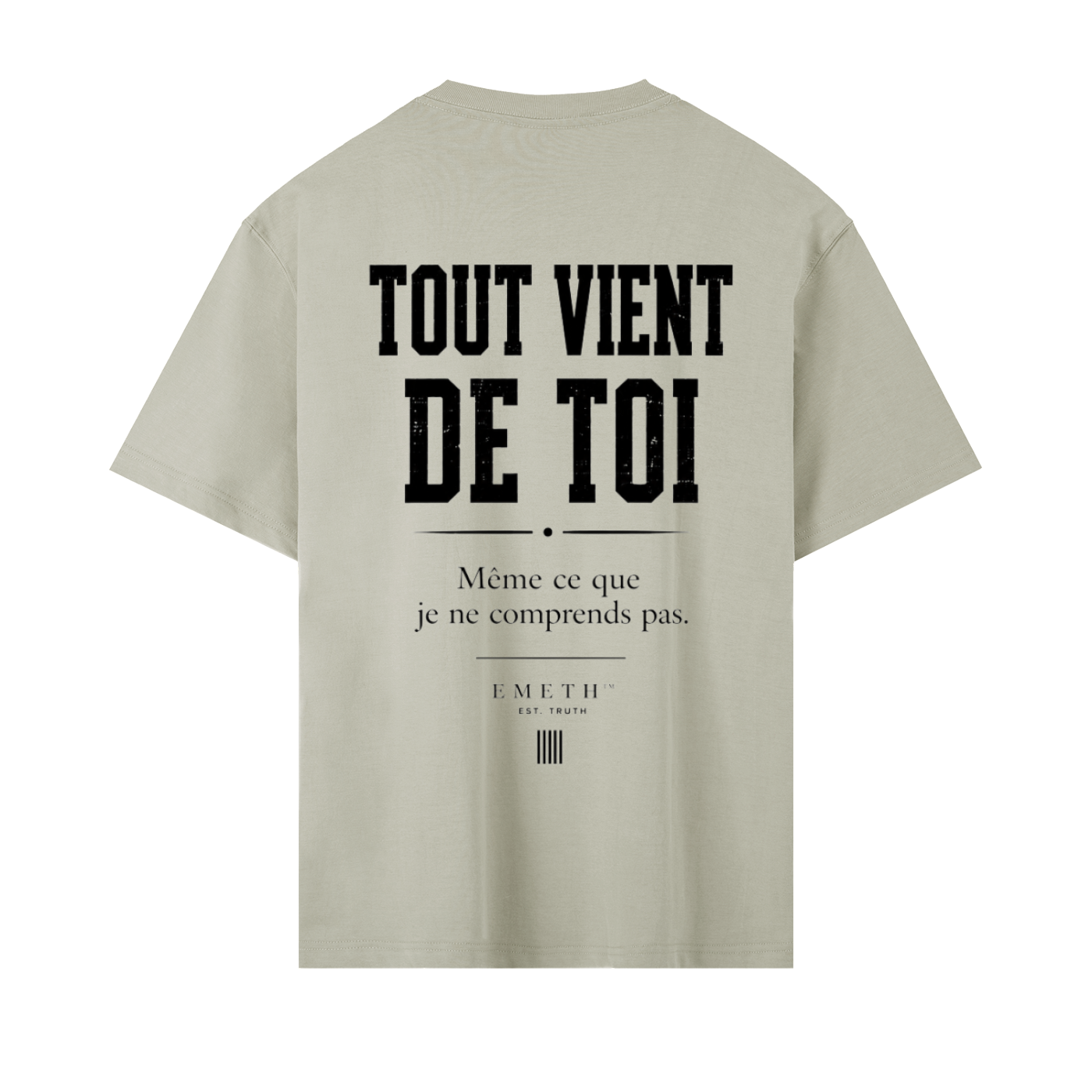 EMETH HACHEM 26 – Tout Vient de Toi | T-shirt Premium Blanc