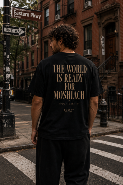 EMETH™ 770 – The World Is Ready for Moshiach | T-shirt 100 % Coton
