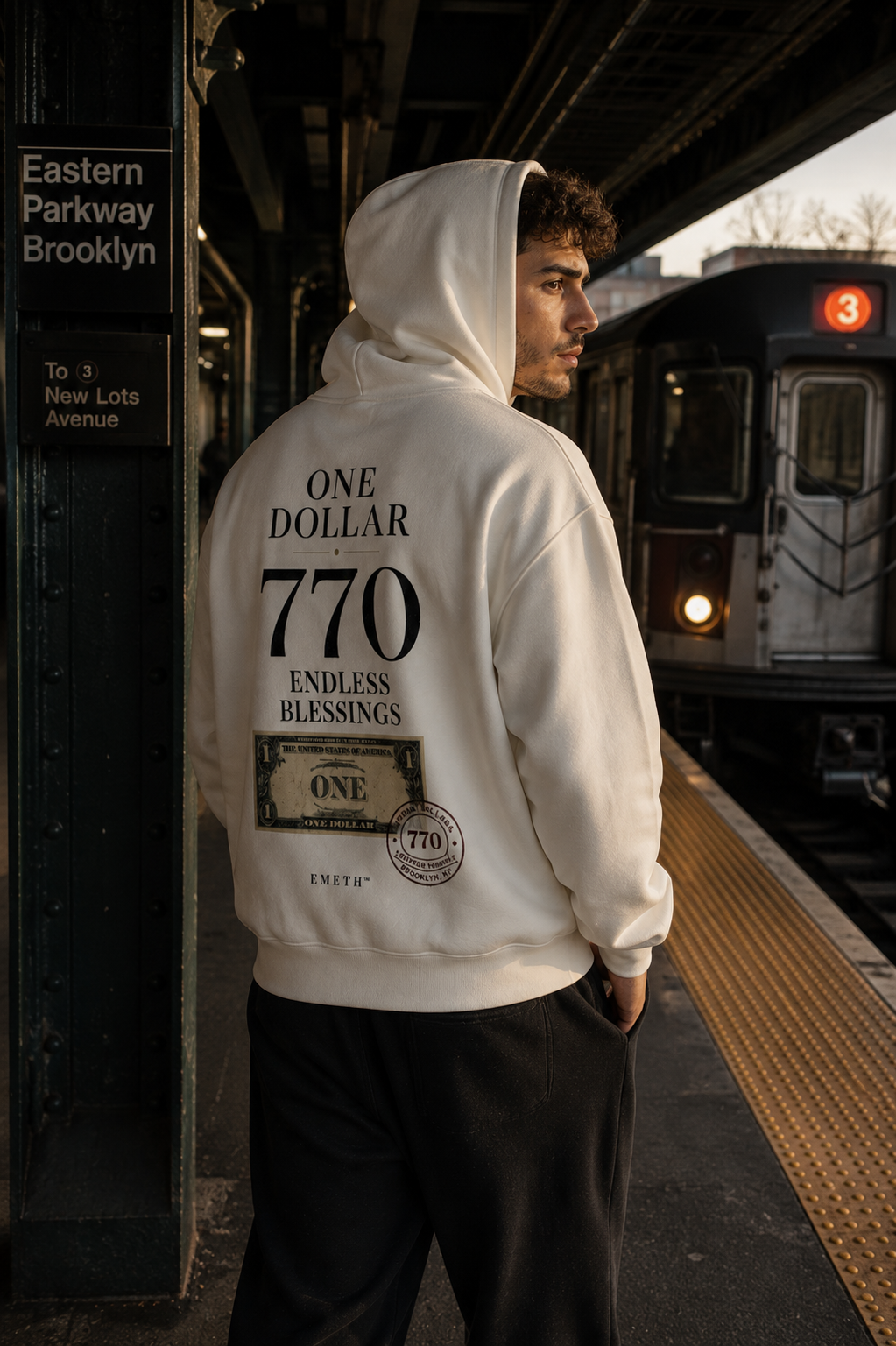 EMETH One Dollar 770 – Endless Blessings | Hoodie Premium Oversized 530 g/m²