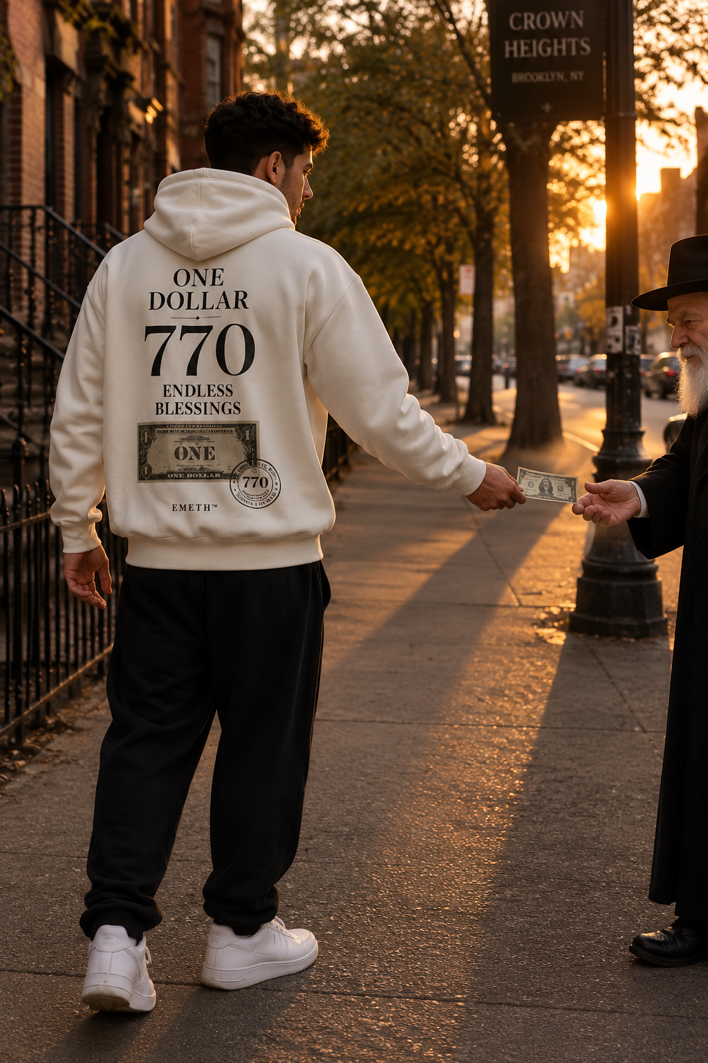 EMETH One Dollar 770 – Endless Blessings | Hoodie Premium Oversized 530 g/m²