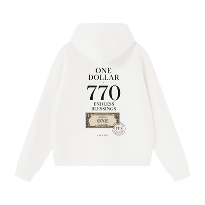 EMETH One Dollar 770 – Endless Blessings | Hoodie Premium Oversized 530 g/m²