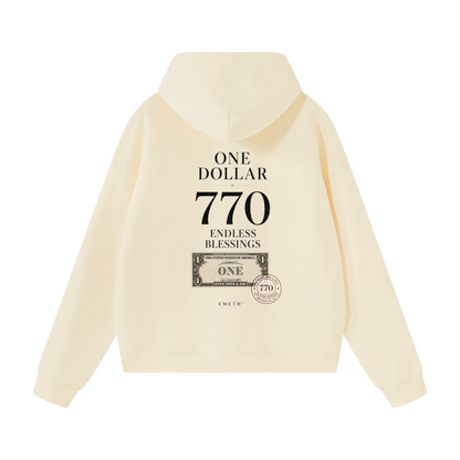 EMETH One Dollar 770 – Endless Blessings | Hoodie Premium Oversized 530 g/m²