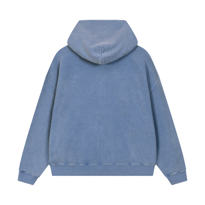 EMETH UNI | Sweat à Capuche Délavé Premium 380 g/m²