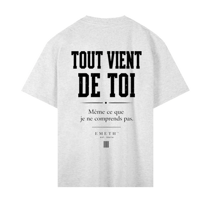 EMETH HACHEM 26 – Tout Vient de Toi | T-shirt Premium Blanc