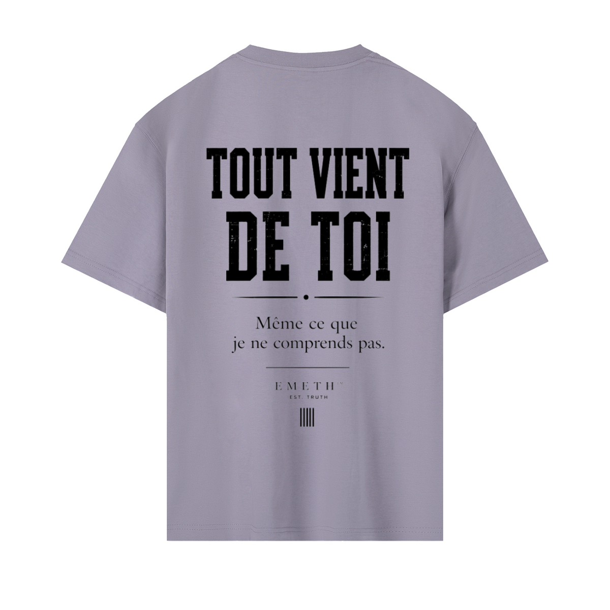 EMETH HACHEM 26 – Tout Vient de Toi | T-shirt Premium Blanc