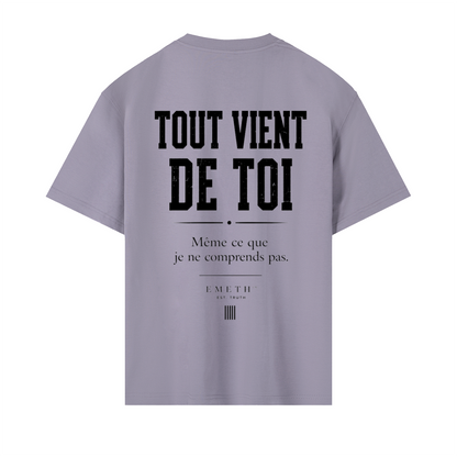 EMETH HACHEM 26 – Tout Vient de Toi | T-shirt Premium Blanc