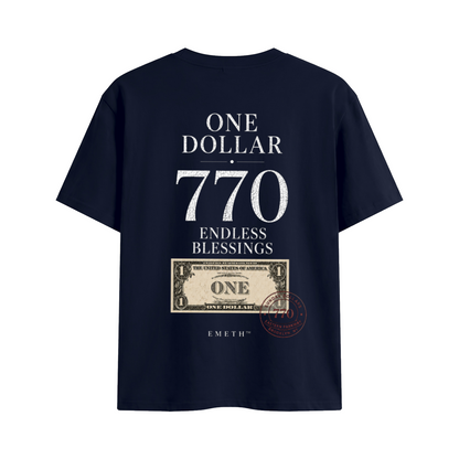 EMETH One Dollar 770 – Endless Blessings | T-shirt Premium Unisexe 200 g/m²