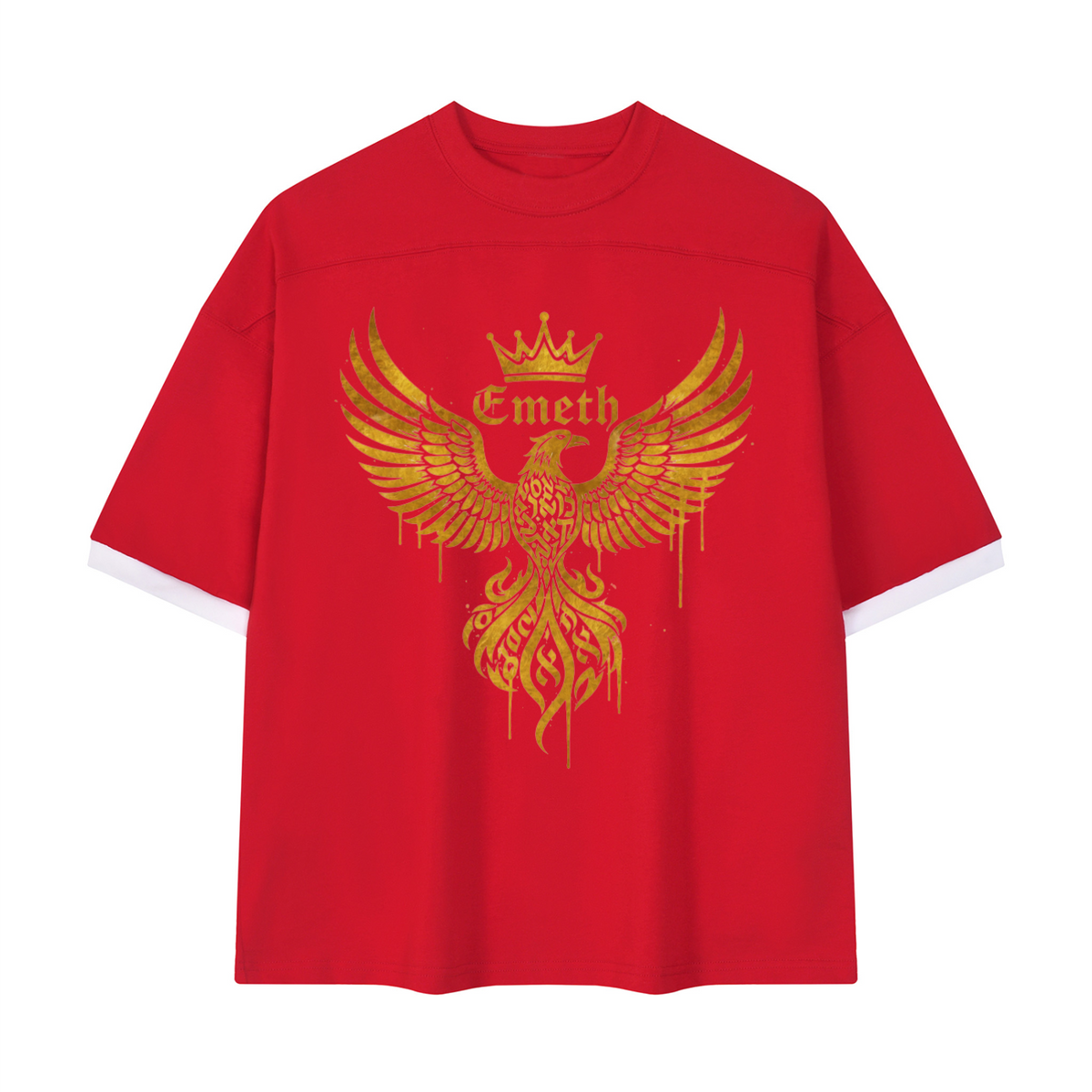 EMETH Golden Phoenix Oversized T-Shirt