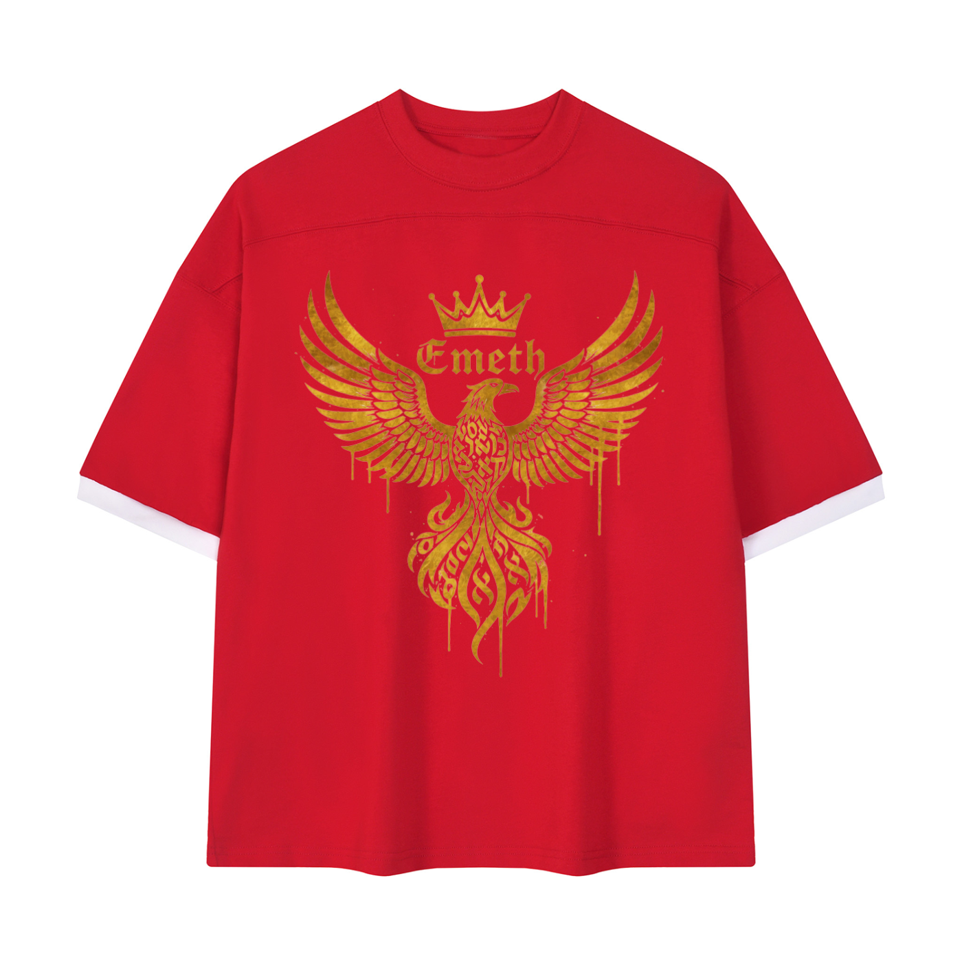 EMETH Golden Phoenix Oversized T-Shirt