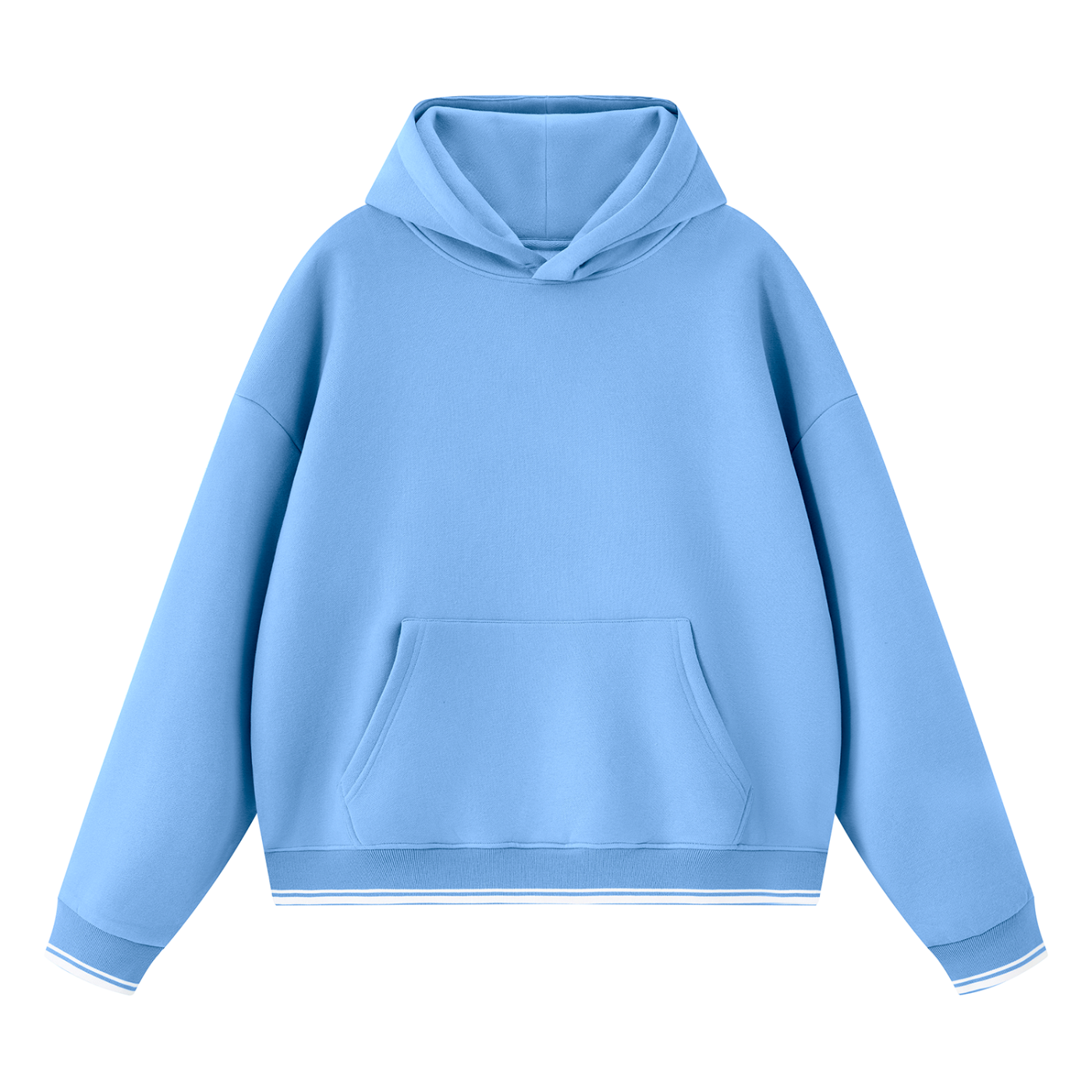 EMETH UNI | Sweat à Capuche Contrasté Oversize 345 g/m²