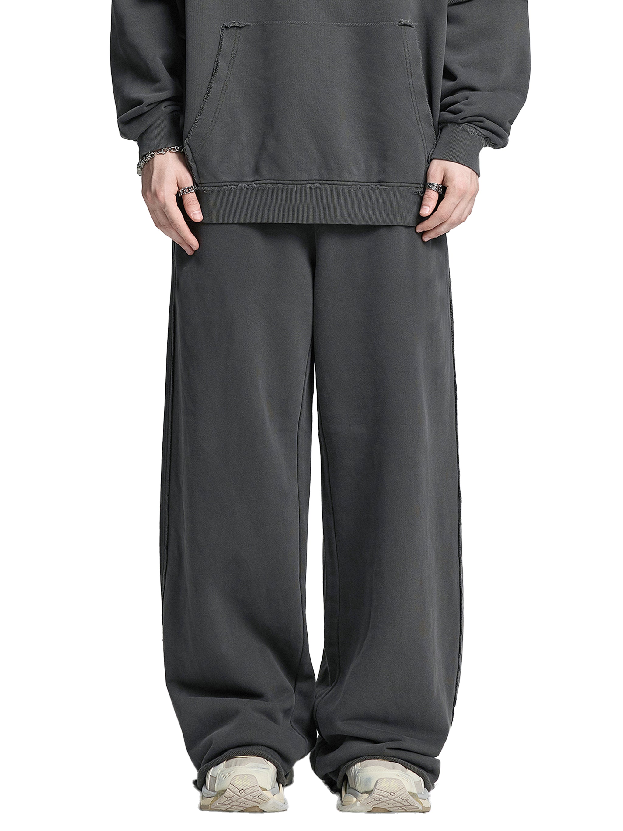 EMETH™ Jogger Snow Wash Bords Bruts | Pantalon Oversize