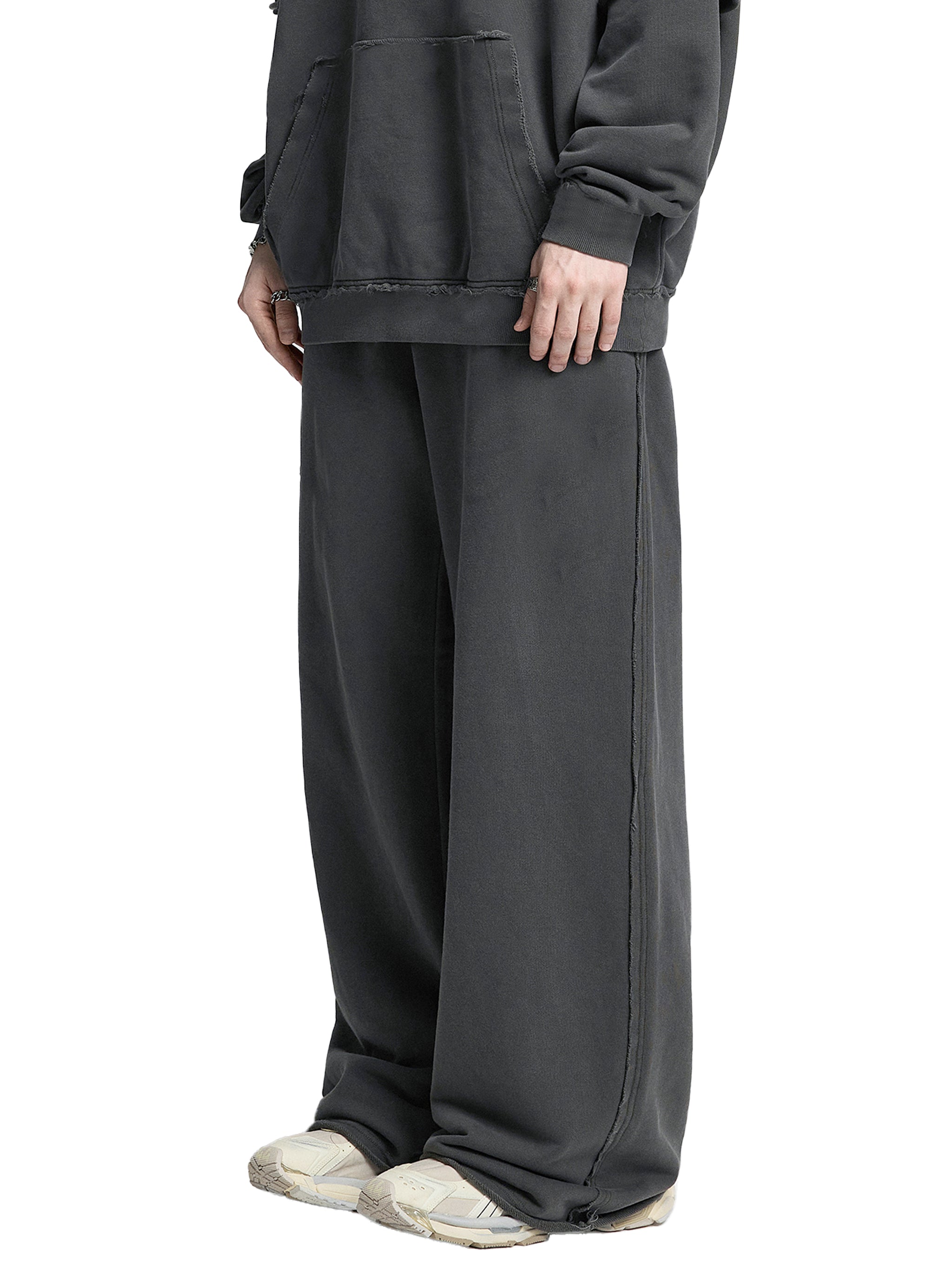 EMETH™ Jogger Snow Wash Bords Bruts | Pantalon Oversize