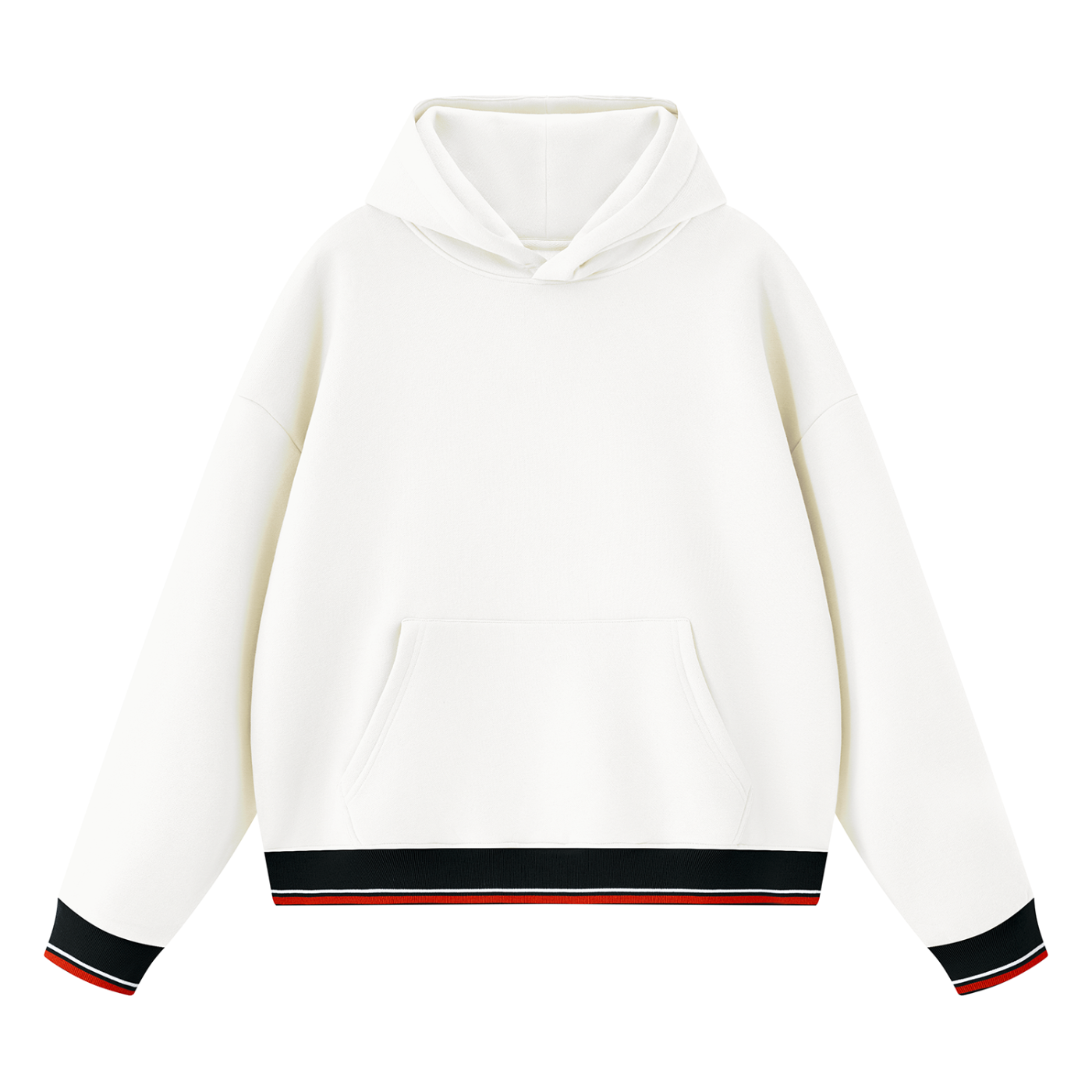 EMETH UNI | Sweat à Capuche Contrasté Oversize 345 g/m²