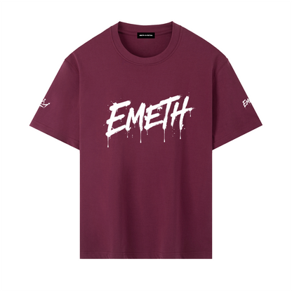 חולצת טישירט אוברסייז EMETH Brush – מהדורת אמת