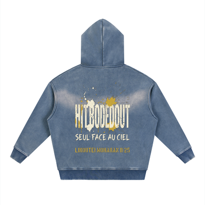 EMETH™ 148 HITBODEDOUT — Hoodie Zippé - Noir / S - EMETH