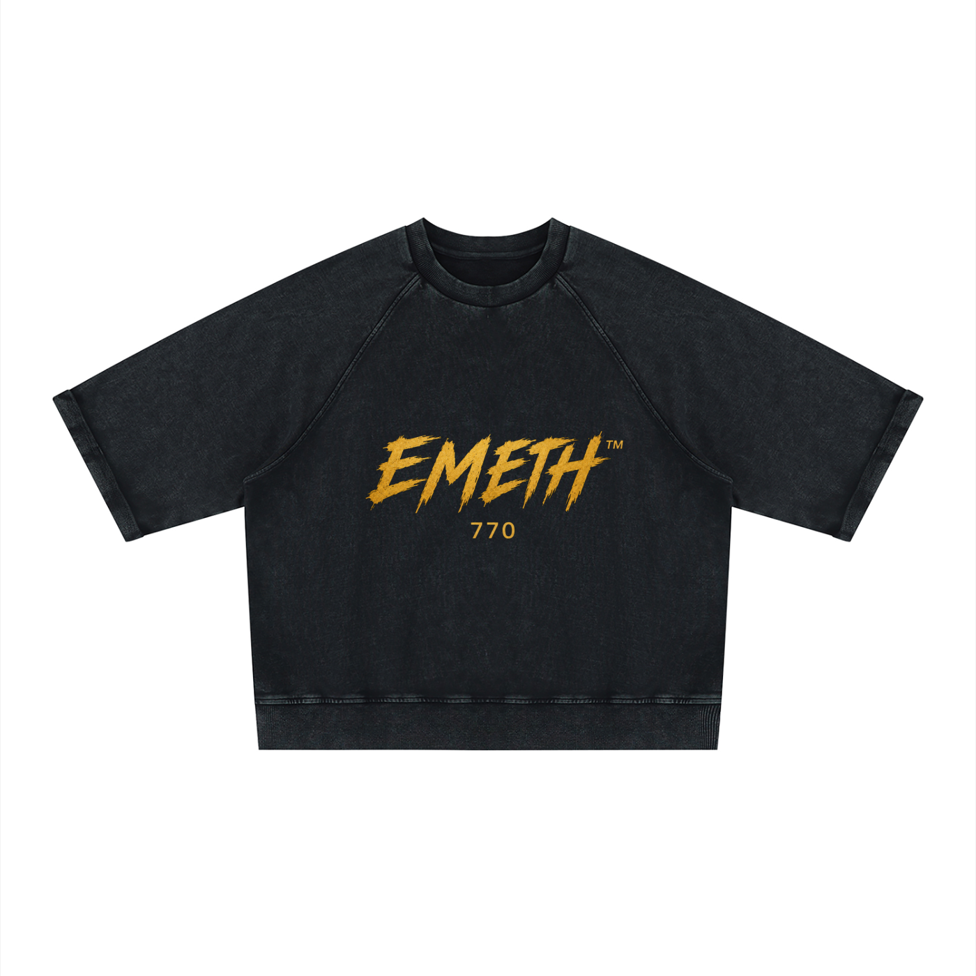 EMETH™ 770 — Sweat Col Rond - Noir / S - EMETH