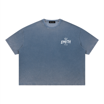 Ensemble EMETH Essential Washed Noir – T-shirt Oversized & Short Premium