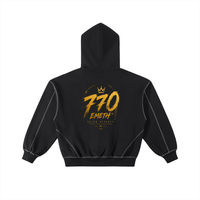 EMETH Essentials Zip Hoodie Boxy Contrasté - Noir / S - EMETH