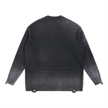 EMETH Essentials Flamme | Sweat Col Rond Distressed