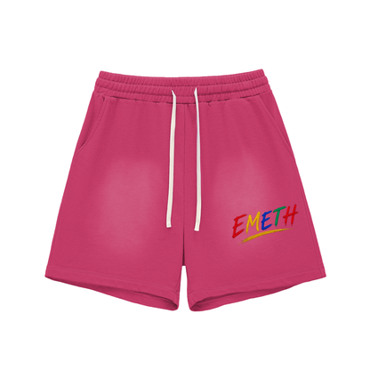 EMETH Essentials | Short Délavé Bords Bruts