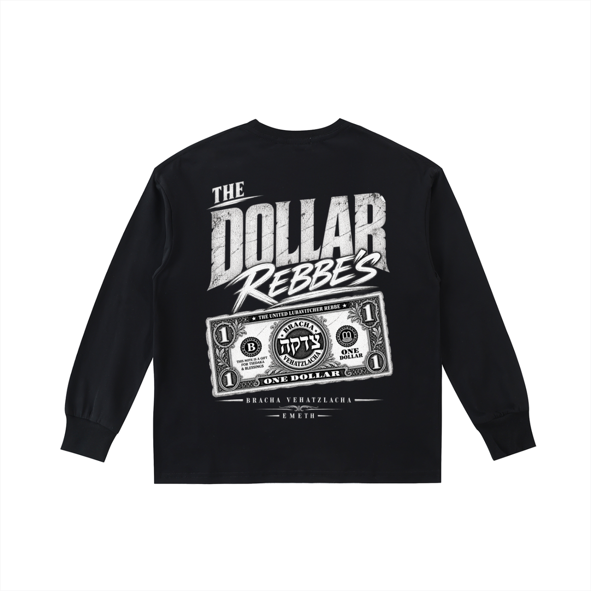 EMETH Kids DOLLAR REBBE'S | T-shirt Manches Longues 200G