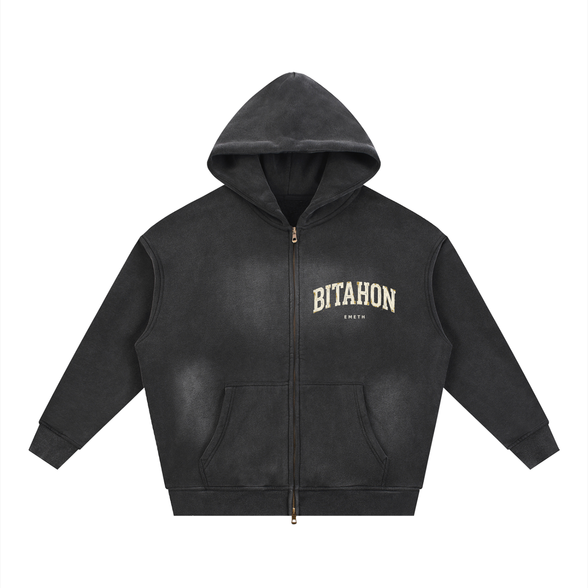 EMETH™ BITAHON — Hoodie Zippé - Noir / S - EMETH