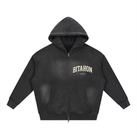 EMETH™ BITAHON — Hoodie Zippé - Noir / S - EMETH
