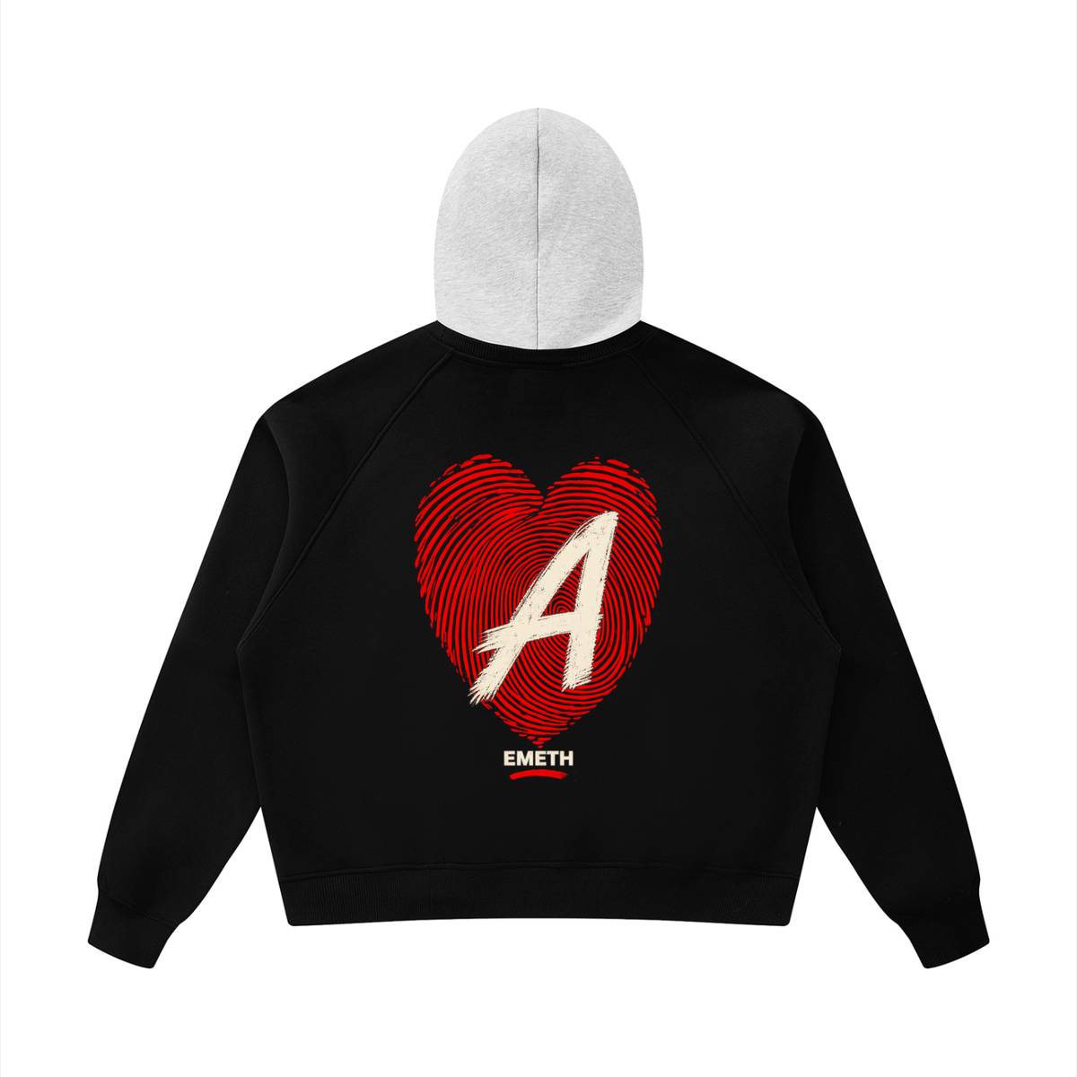 EMETH AHAVA | Hoodie Raglan Color Block Polaire 345G