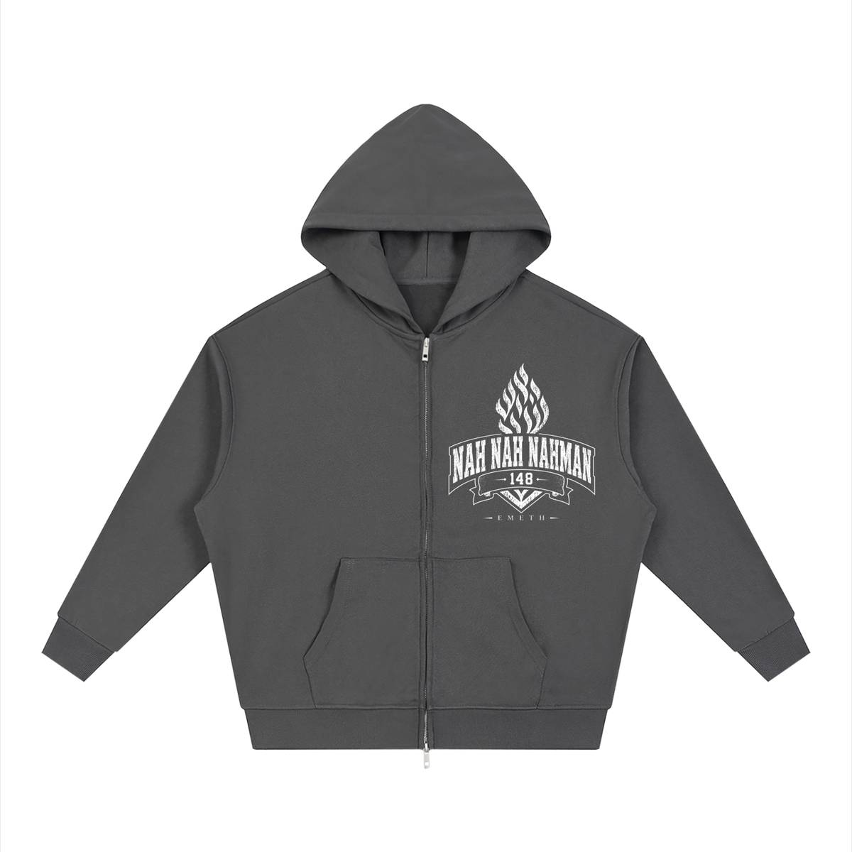 EMETH NAH NAH NAHMAN | Hoodie Zippé 430G