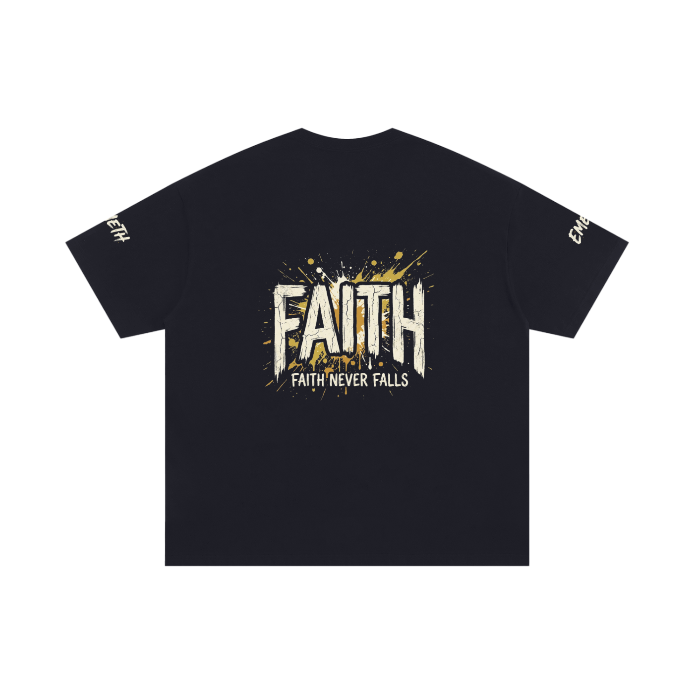 EMETH™ EMOUNA — T-Shirt Faith Never Falls - Noir / S - EMETH