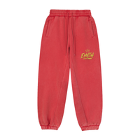 EMETH Vintage Washed Jogger — Gold Crown Edition - Rouge / S - EMETH