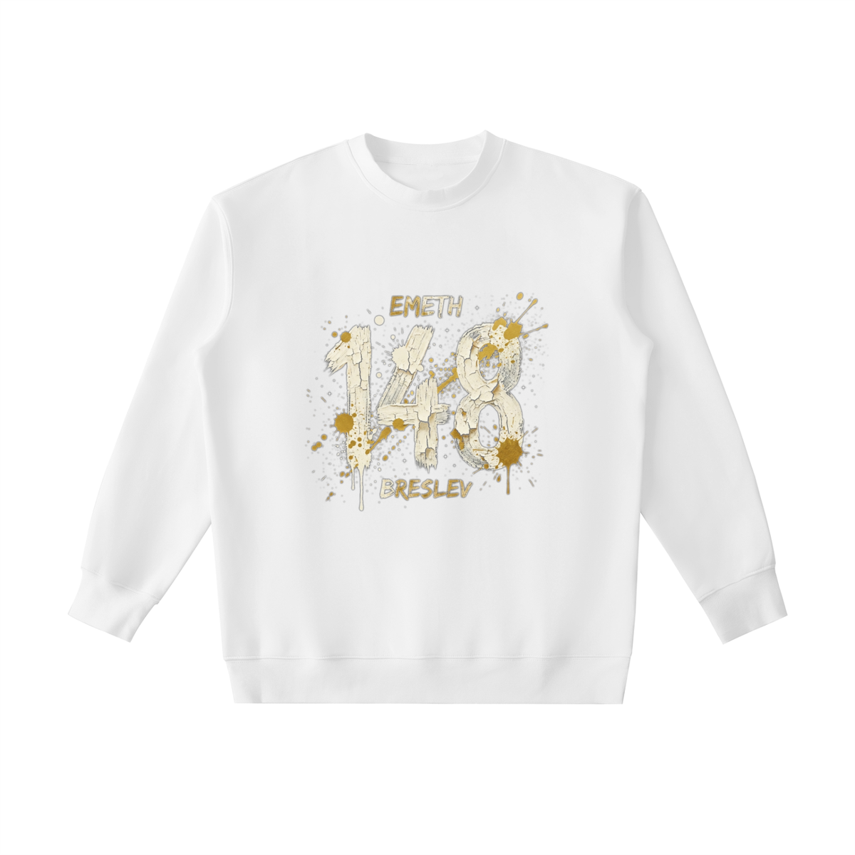 EMETH™ 148 HITBODEDOUT — Sweat Col Rond - Blanc / S - EMETH