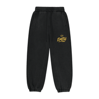 EMETH Vintage Washed Jogger — Gold Crown Edition - Noir / S - EMETH