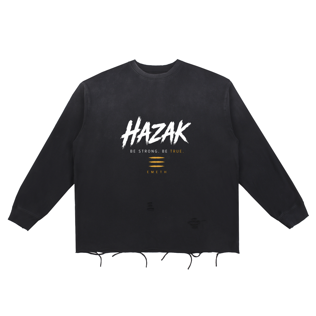 EMETH HAZAK | Sweat Snow Wash Bords Bruts