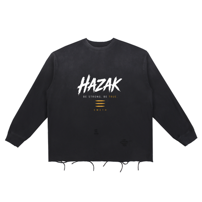 EMETH HAZAK | Sweat Snow Wash Bords Bruts