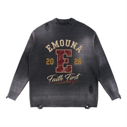 EMETH Emouna Faith First | Sweat Col Rond Vintage