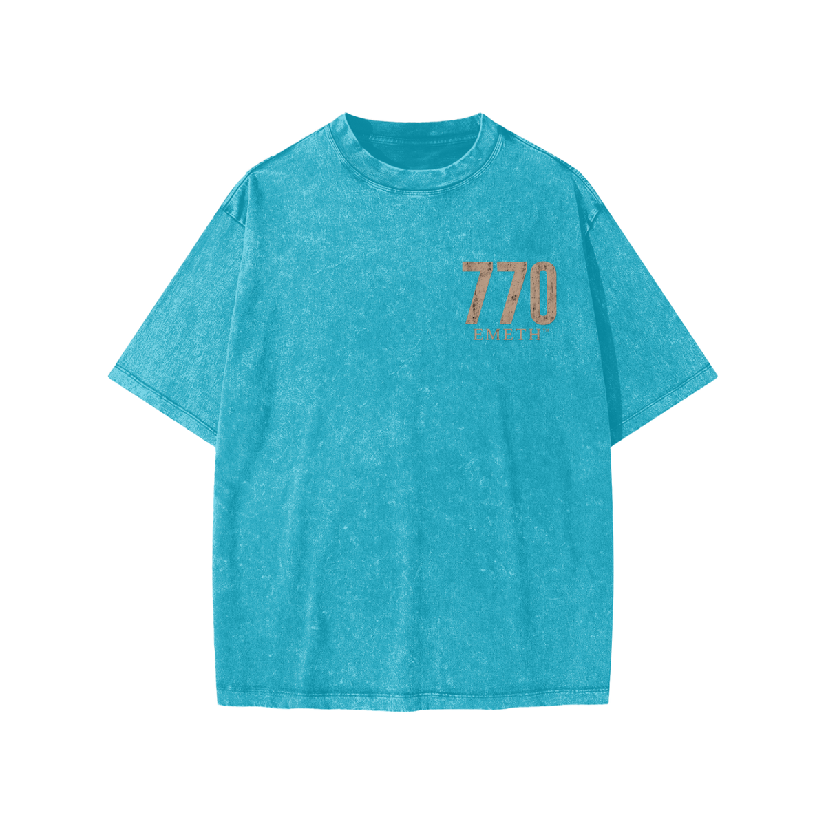 T-shirt Enfant Snow Washed 770 Signature – 270 GSM | EMETH Kids