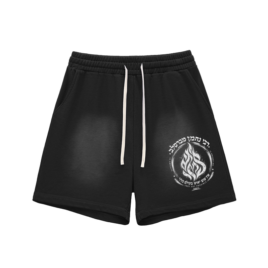 EMETH BRESLEV | Short Bords Bruts Délavé 350G
