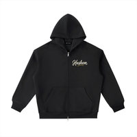 EMETH™ HASHEM TODA — Hoodie Zippé - Noir / S - EMETH